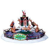 Lemax Sights and Sounds Lemax Reindeer On Holiday, With 4.5V Adaptor